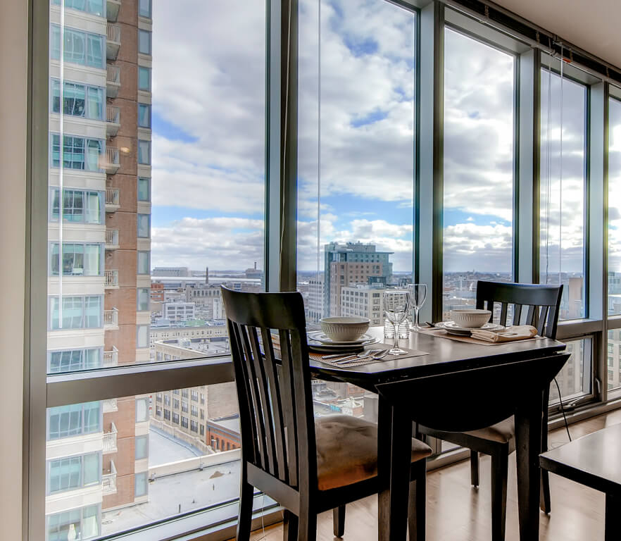 Downtown/South End Boston Apartments Dining Room